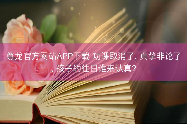 尊龙官方网站APP下载 功课取消了， 真挚非论了， 孩子的往日谁来认真?