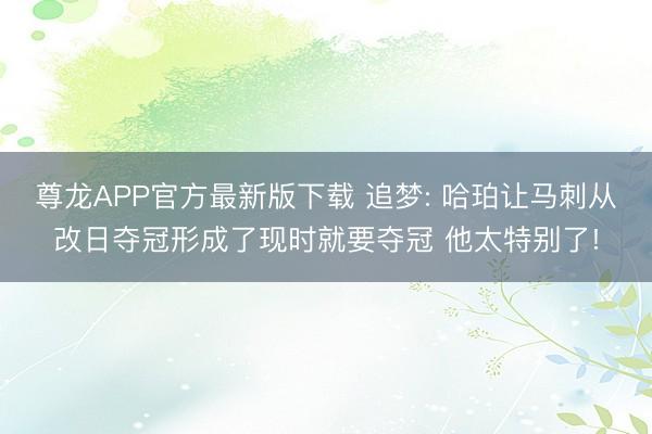 尊龙APP官方最新版下载 追梦: 哈珀让马刺从改日夺冠形成了现时就要夺冠 他太特别了!