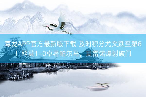 尊龙APP官方最新版下载 及时积分尤文跌至第6！科莫1-0卓著帕尔马，莫雷诺爆射破门