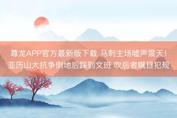 尊龙APP官方最新版下载 马刺主场嘘声震天！亚历山大抗争倒地后踩到文班 吹后者瞩目犯规