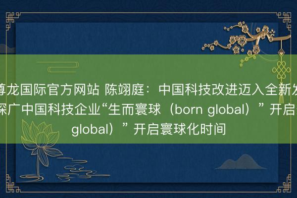 尊龙国际官方网站 陈翊庭：中国科技改进迈入全新发展阶段 一深广中国科技企业“生而寰球（born global）” 开启寰球化时间